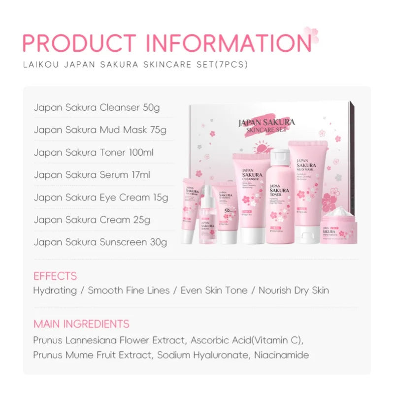 Sakura Skincare Set
